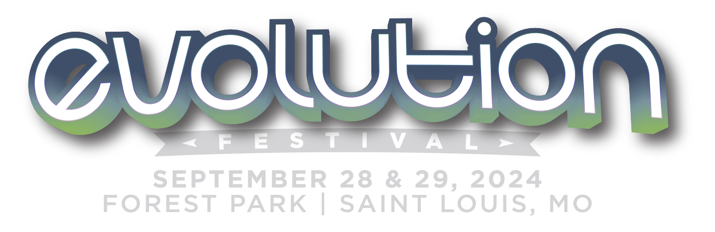 Logo for Evolution Festival, September 28 and 29, Forest Park Saint Louis, MO